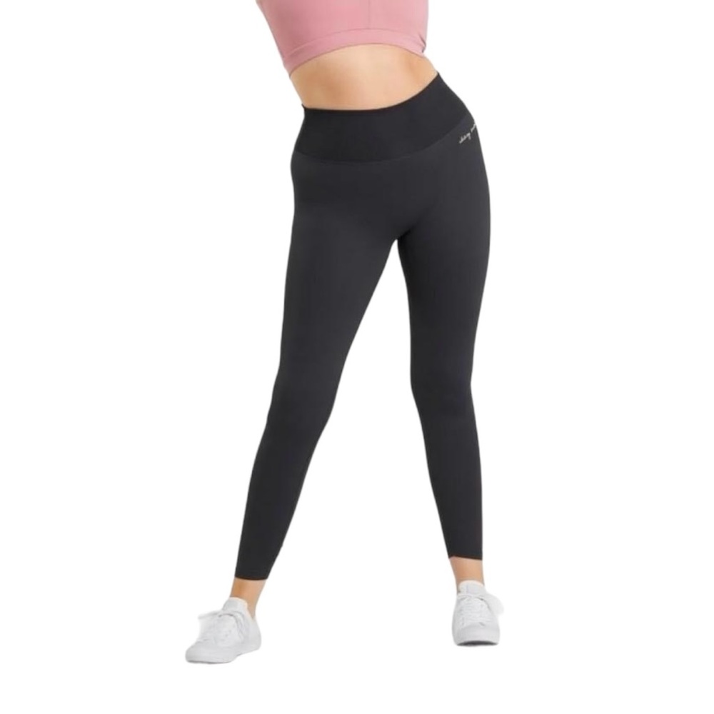 Gymsharks x Whitney Simmons Rib Waist Black Leggings Size Small